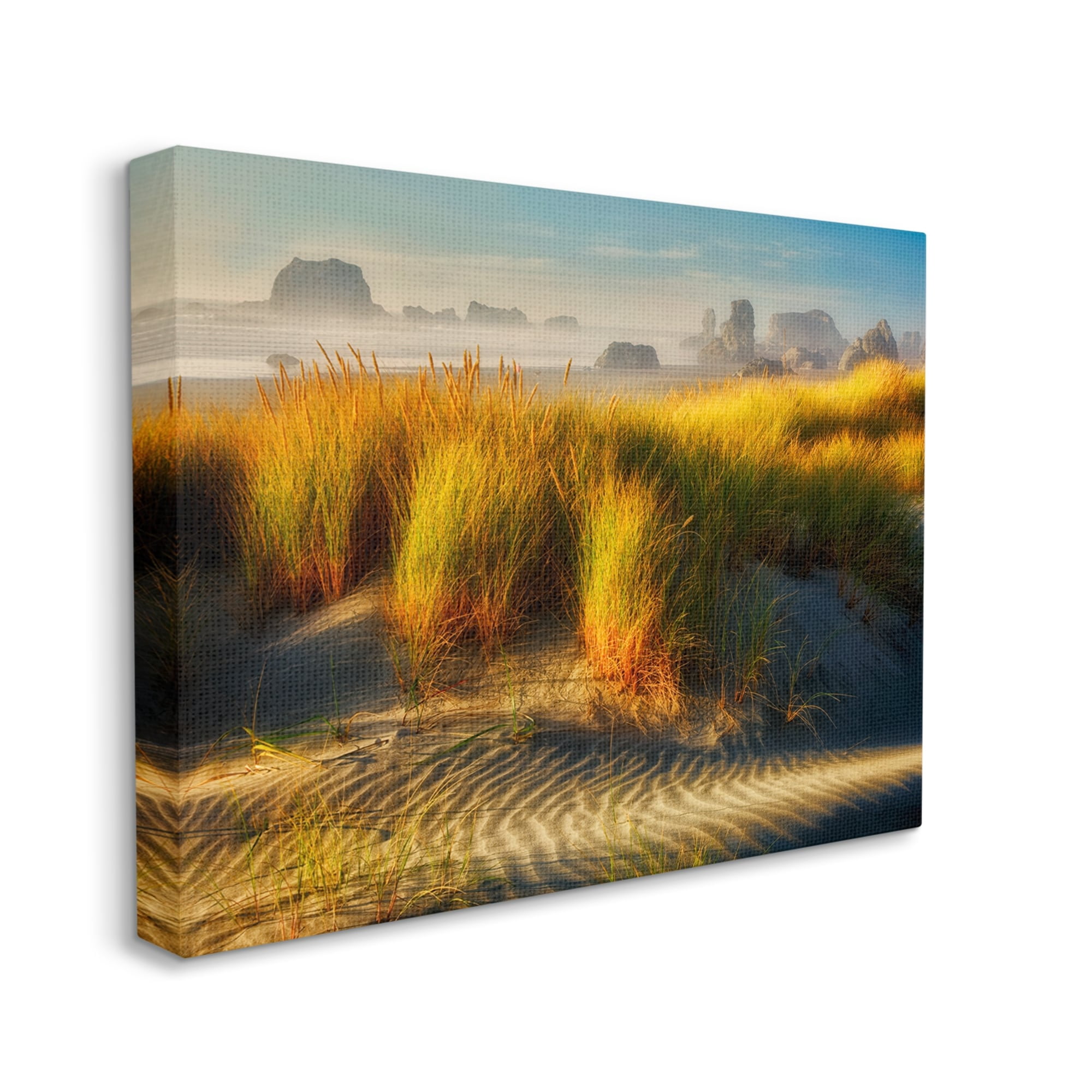 Stupell Industries Sand Ripples Beach Landscape Coastal Photography Gallery Wrapped Canvas Print Wall Art