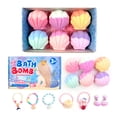 thumbnail image 1 of Bubble Shell Bath Balls Set Spa Essential Oil Bath Balls Bubble Pop Salt Bath Salt Balls 110gx6pcs, 1 of 6