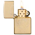 thumbnail image 3 of Zippo Fisherman Design High Polish Brass Pocket Lighter, 3 of 7