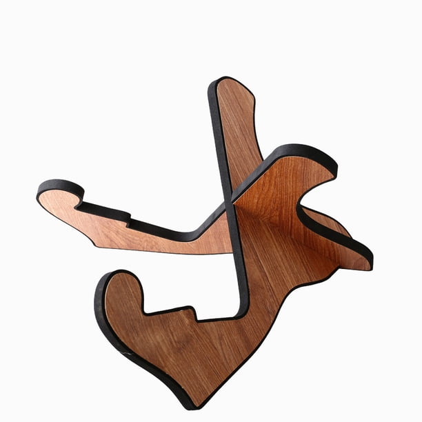 Soporte de madera natural para guitarra acústica o clásica/ukelele/kalimba (diseño Y)