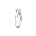 thumbnail image 3 of 1.00 Carat (Ctw) Lab Created Solitaire Moissanite Engagement Ring in Sterling Silver for Women, 3 of 5