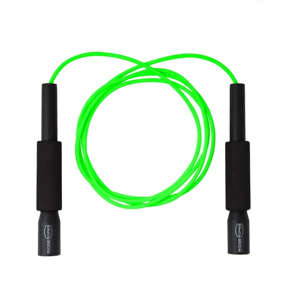 Freestyle Licorice Jump Rope, 9.3ft Adjustable, Black & Green, Skipping Rope for Exercise Workout