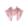 thumbnail image 1 of INSPIRAR CHIC Chalinas de Encaje Floral Mantilla, Chal de Triángulo con Borlas de Crochet, Cubierta de Cabeza para la Iglesia Catedral, Velos de Novia 55.1x17.7" Rosa Polvoriento, 1 of 5