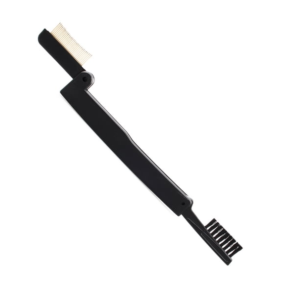 Yardwe Daily Use Black Folding Eyebrow and Eyelash Comb Easy to Clean 1Pc