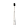 thumbnail image 1 of Boka Classic Cepillo de dientes manual con cerdas cónicas de carbón activado extra suaves, mango bioplástico que incluye tapa de viaje, aprobado por dentistas, ideal para adultos y niños, color blanco, 1 of 6