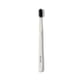 thumbnail image 1 of Boka Classic Cepillo de dientes manual con cerdas cónicas de carbón activado extra suaves, mango bioplástico que incluye tapa de viaje, aprobado por dentistas, ideal para adultos y niños, color blanco, 1 of 6