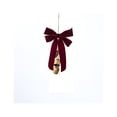 thumbnail image 6 of Hanging Ornament 12 Inch Vintage Bow with Gold Bells for Christmas Tree Door Wall Mantel Holiday Party Decor, 6 of 6