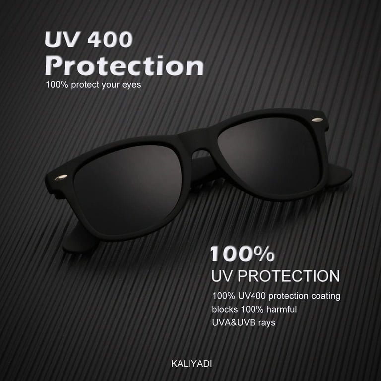KALIYADI Polarized Sunglasses for Men and Women Matte Finish Sun glasses Color Mirror Lens UV Blocking