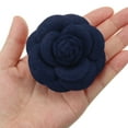 thumbnail image 4 of Broches de Flor Camelia Vintage Uxcell Hechos a Mano, Pines de Flor de Tela, Corsage Floral para Mujeres Azul Oscuro, 4 of 7