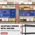 thumbnail image 4 of TrumanPick 72"W Adjustable Storage Shelves 76"H Wire Shelving Unit 5 Tier Garage Shelving Steel Shelf Heavy Duty Organizer Rack for Pantry Kitchen Basement, 16"D x 76", 4 of 9