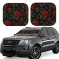thumbnail image 1 of Vsdgher Roses Print Car Windshield Sun Shade, Reflective Sunshade Window Sunshade Sun Visor Protector Fit for Cars,Trucks,SUVs-Large, 1 of 6