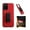 Red, variant on For TCL K32 5G Case, Black Shockproof 360-Degree Rotating Belt Clip Kickstand Case Cover