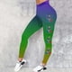 thumbnail image 1 of MKLEKYY Leggings deportivos casuales de yoga con estampado de carnaval para mujer, leggings de moda, 1 of 3