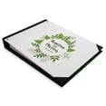 thumbnail image 2 of Darling Souvenir White Leaves Printed Hardbound Cover Guestbook For Wedding Guest Sign In Book Registry-9 x 12 Inches, 2 of 5