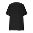 thumbnail image 4 of Ltctricy Women's Oversized T Shirts Short Sleeve Crew Neck High Low Hem Solid Color Soft Casual Tee Tops Summer Tunic Blouses, 4 of 7