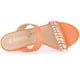 thumbnail image 5 of Sandalias de Tacón de Aguja Allegra K con Diamante de Imitación Brillantina naranja 36, 5 of 7