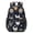 Navy, variant on Rooster and Feather White Pattern 17" School Backpacks for Teens,Waterproof Oxford Fabric,S-Shape Padded Straps for School,Travel,Hiking,Camping