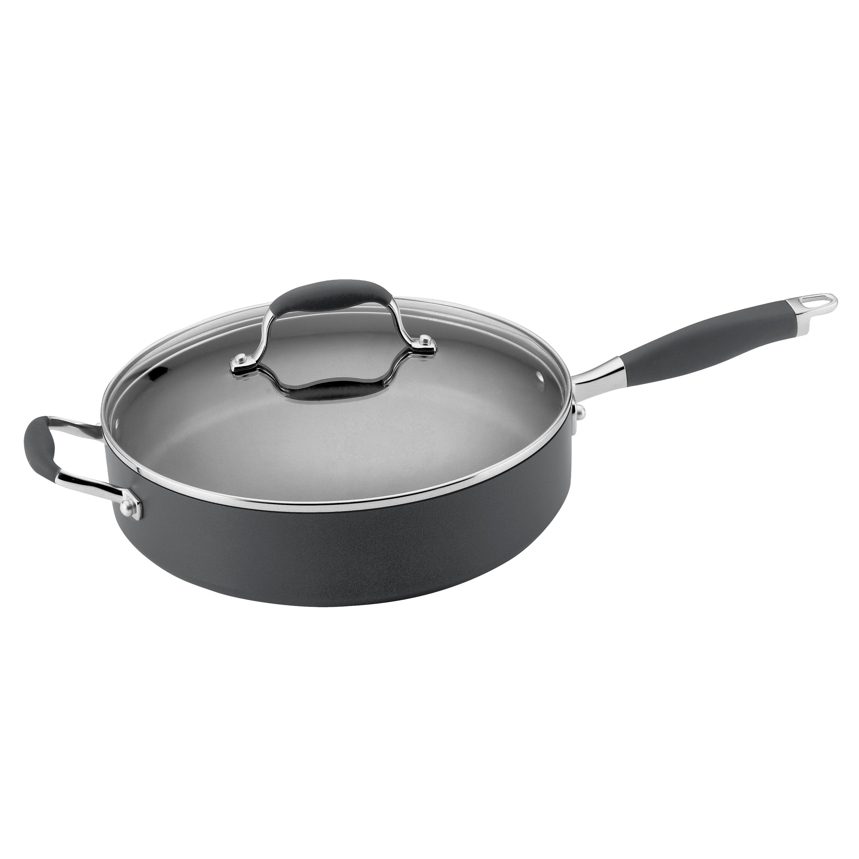 Saflon Titanium Nonstick Saute Pan with Tempered Lid Available in 4 and 5-Quart 