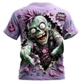 thumbnail image 4 of FASHOFT Funny Novelty Party Shirt Graphic 3D T-Shirt Short Sleeve Crewneck Shirts for Men Purple XXXXL, 4 of 4