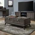 thumbnail image 7 of Caffoz Newport Series Scandinavian Coffee Table with Storage and Brown, 7 of 7