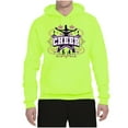 thumbnail image 2 of Wild Bobby Cheerleading All Stars Girl Sports Unisex Graphic Hoodie Sweatshirt, Safety Green, Large, 2 of 5