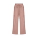 thumbnail image 4 of Pantalones de cintura alta y pierna ancha con cordón para mujer - Pantalones rectos elásticos de poliéster con bolsillos, 4 of 5