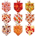 thumbnail image 4 of Bandana for Dogs, Fall Bandana for Dogs, Adjustable Tie-On Pet Scarf, Autumn Maple Leaf Print Pet Dog Supplies, S Size 16X11X11 in Washable Cotton Dog Scarf Pet Neckerchief, Dog, 4 of 8