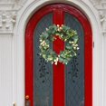 thumbnail image 3 of GUOOL 42cm Welcome Wreath for Farmhouse Front Porch Decor Rustic Door Hanging Greenery, 3 of 9