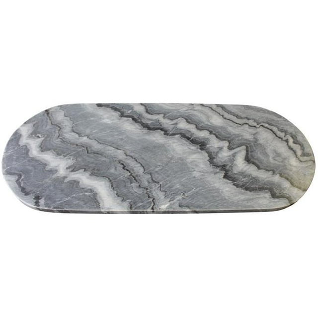 Amber Home Goods ANC-006 Marbre Ovale et Planche à Découper
