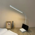 thumbnail image 2 of Lámpara de escritorio LED rosa, inalámbrica, recargable por USB, batería de 1200 mAh, control táctil, 3 colores, brillo ajustable, portátil para niños, lectura, estudio y lectura., 2 of 5