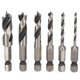 thumbnail image 2 of 6Pcs 3 Point Drill Bit High Speed Steel Imperial Wood Drills Bits for Woodworking Maple, 2 of 2