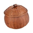 thumbnail image 2 of Boîte de Rangement Ronde en Rotin Plateau de Service pour Magasins Alimentaires Maison Restaurant L, 2 of 8