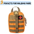 thumbnail image 3 of Riñonera táctica de camuflaje, multifuncional, para exteriores, montañismo, salvavidas, color naranja, 3 of 5