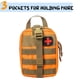 thumbnail image 3 of Riñonera táctica de camuflaje, multifuncional, para exteriores, montañismo, salvavidas, color naranja, 3 of 5