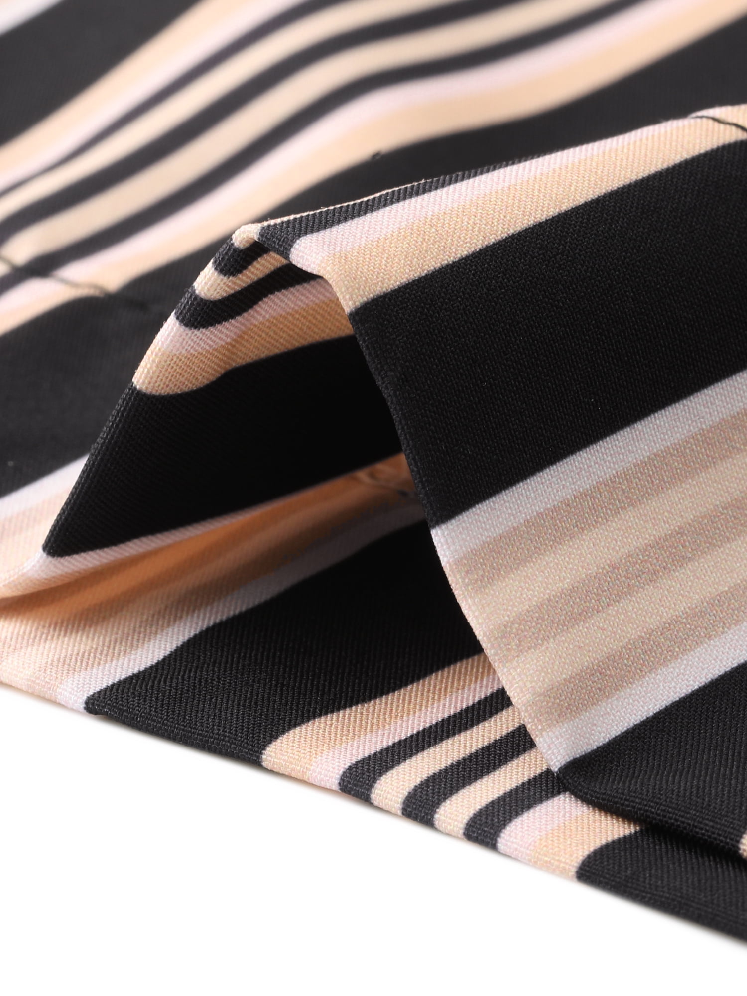 DARING DIVA Women's Striped Palazzo Lounge Pants X-Small Black Brown