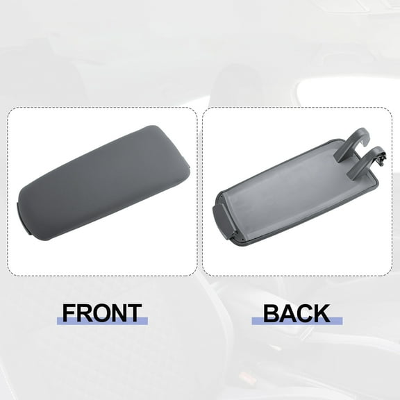Gray Leather Armrest Centre Console Lid For Audi A4 B6 B7 2001-2008 8E0864245E
