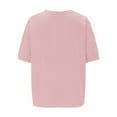 thumbnail image 5 of Seductiva Women's Dress Shirts Long Sleeve Women Women's Fashionable Casual V Neck Short Sleeve Cotton and Linen Top Shirt Wrinkle-Free Solid Work Blouse Loose Fit Tees Blouses, 5 of 5