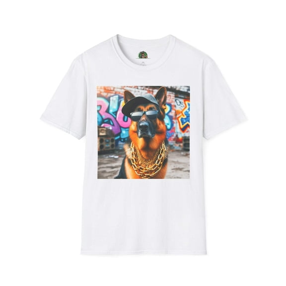 German Shepherd gangster shirt