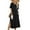 Black, variant on Zeagoo Sundress Dress Women's Casual Loose A Line Crewneck Split Maxi Cover Up Holiday Beach Tropical Bohemian 2025 Shift Sun Dress Outfits with Pockets