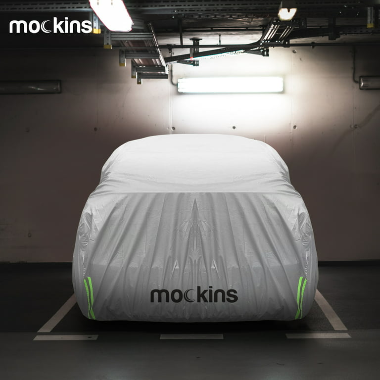 Mockins Housse de voiture en polyester argenté 190T de 469,9 x 177,8 x  152,4 cm – La housse de voiture toutes saisons est légère, respirante et  imperméable, et protégera votre véhicule de