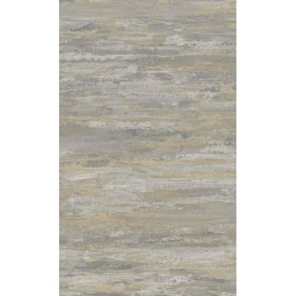 Grey Brushstroke Abstract Metallic Printed Non-Woven Non-Pasted Textured Wallpaper 57 Sq. Ft.