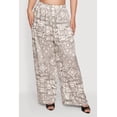 thumbnail image 3 of Women's Plus Size Geometric Print Wide Leg Pull On Pants, 3 of 4