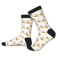 thumbnail image 2 of KLL Rabbit And Carrot Print Cool Socks Men's Women's Crew Socks Funny Crazy Novelty Stockings, 2 of 7
