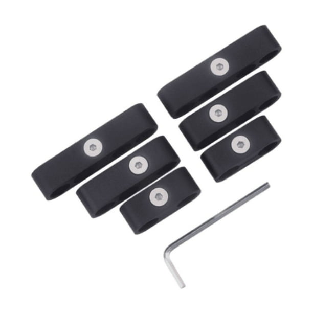 Separador de cables de bujía de 7 mm, 8 mm y 9,5 mm. Divisores universales para cables de bujía de motor. Negro