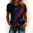 thumbnail image 2 of MEICHEN Women's 250Th Anniversary Print Crew Neck T Shirt 250Th Anniversary Tshirt Patriotic Tee, 2 of 4