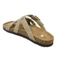thumbnail image 3 of Gaahuu womens leather braided criss cross memory foam footbed sandal, 3 of 5