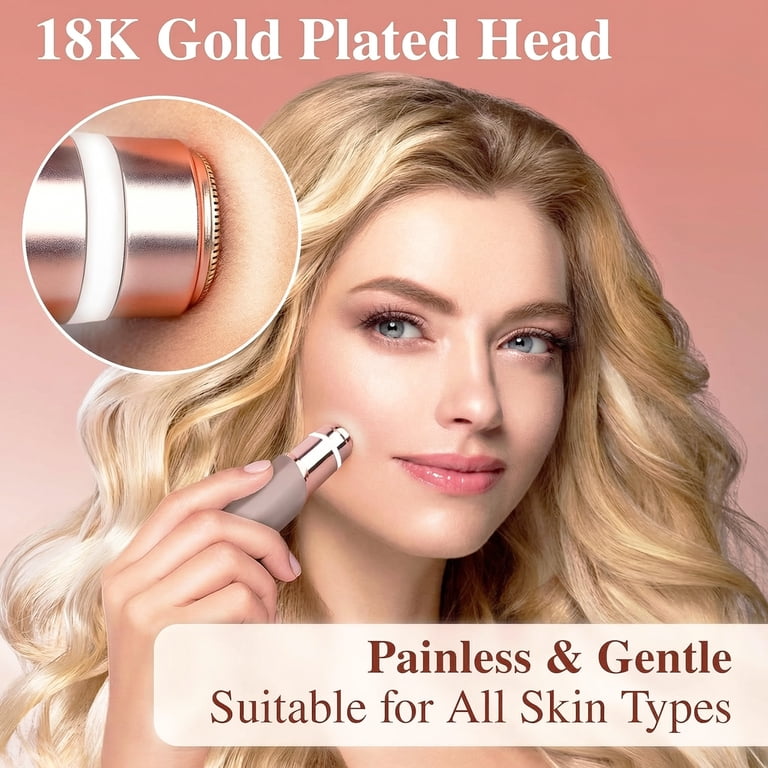 YOOVEE Women's Facial Hair Remover, Rose Gold photo 4