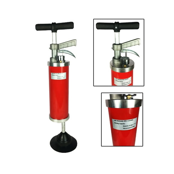 Water Ram Pneumatic Manual Drain Cleaner Pipeline Dredge Pressure Gauge Pneumatic Type