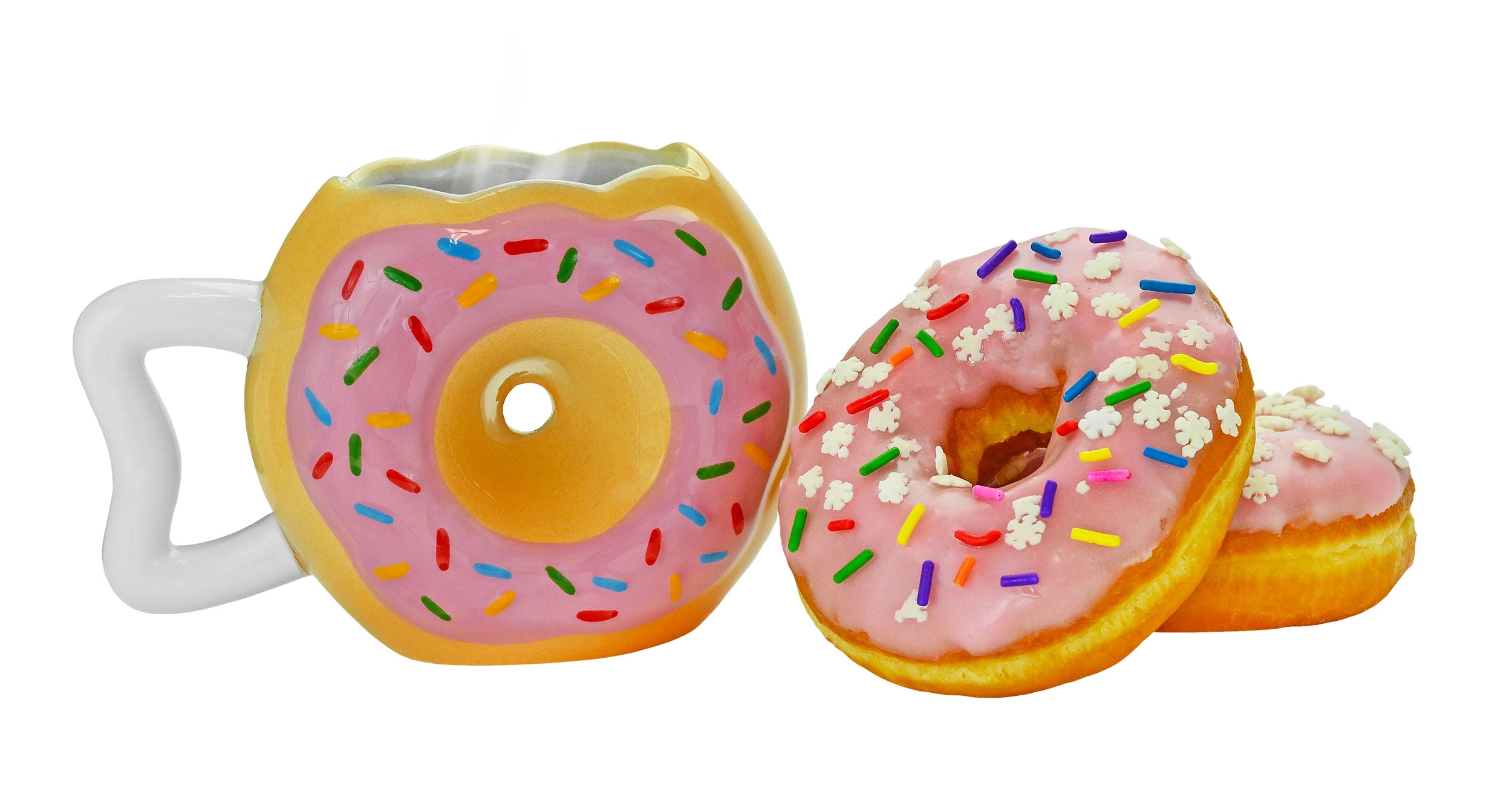 Donut Shape Novelty Doughnut Coffee Mug
