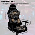 thumbnail image 7 of Garronmavis Pug Gaming Chair Cover Stretchable Office Computer Seat Slipcover Removable Machine Washable Armchair Slipcovers for Esports Enthusiasts Men Game Room Decor, 7 of 7